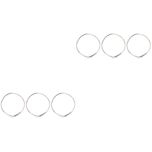 6Pièces Cordes De Pratique Luth Argentées Accessoires Pipa 2