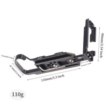 JLWIN XH2 Adjustable Vertical QR L Plate Bracket Holder Hand Grip for X-H2/X-H2S for RS2 RS3 Tripods