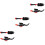 6Pièces Nettoyage Noir Kit Durable 360 6