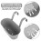 2 Pack Iron Hanging Flower Pots, Grey 14