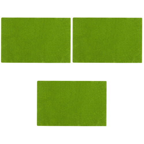 3Pièces Tapis Pelouse Verte DIY Pour Décor Mini Paysage 2
