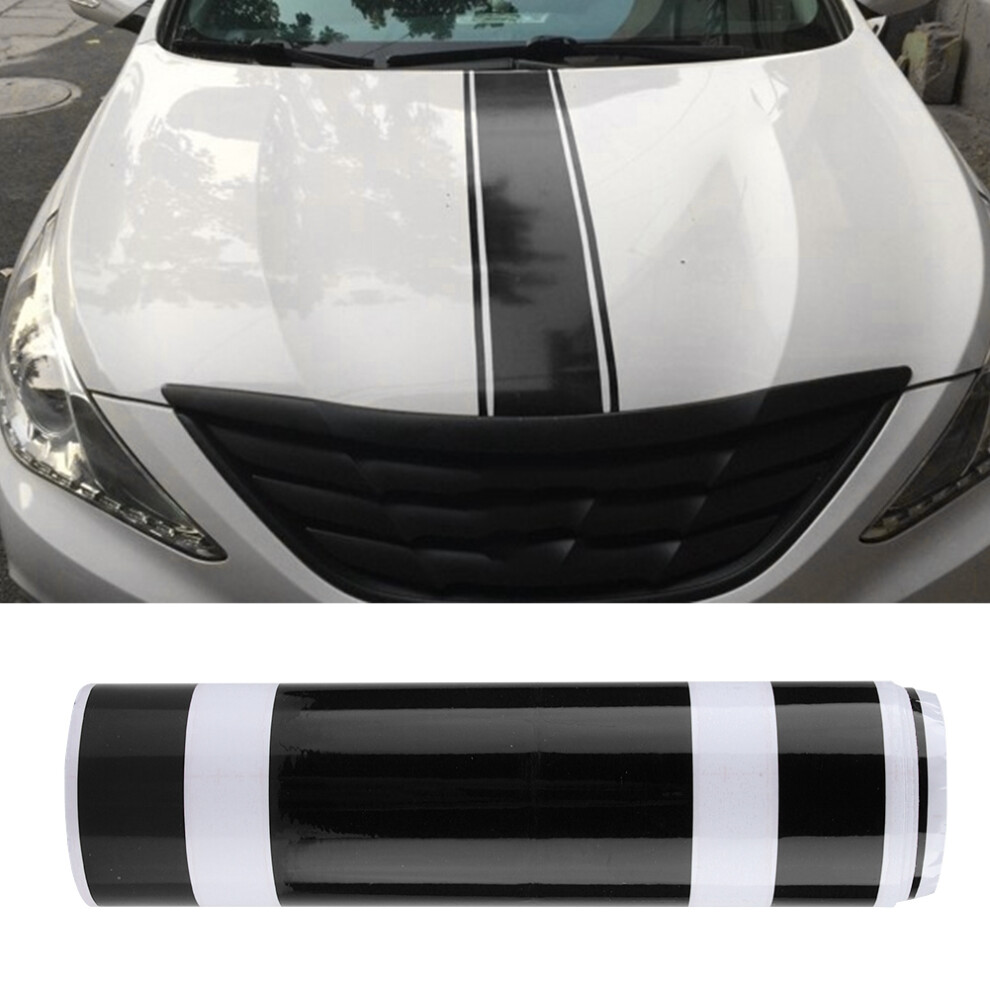 Self-Adhesive Car Bonnet Scratch Cover Decal Black 7293282751125