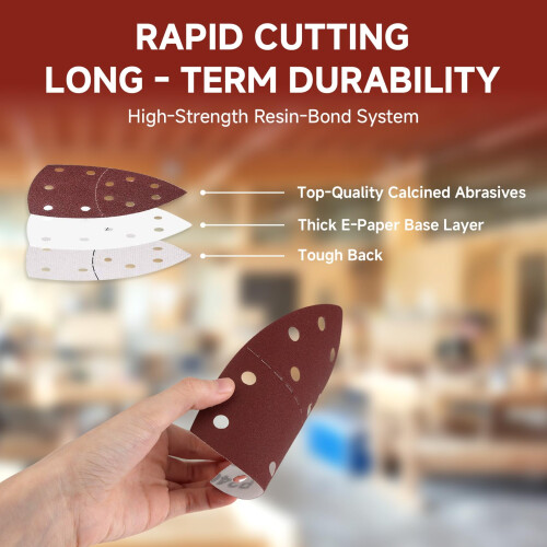 20 pcs Sanding Pads Kit for Mouse Sander, 60 Grit 2