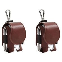 2 Pcs Tee Bag Pouch Leather Storage Bag Holder Hold Waist Bag Storage Accessories-A