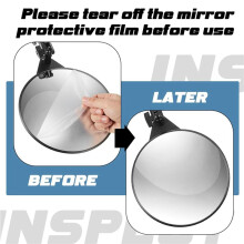 5X Under Vehicle Inspectionmirror with Light and Telescopic Handle Handheld Inspectionmirror for Under Vehicle Truck
