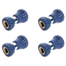 4X Brandslang Mondstuk voor Tuinslang, Heavy Duty Brandweerman Stijl Tuinslang Mondstukken, Lekvrije & Verstelbare Water Mondstuk