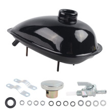2X Tanque de Combustible de Motocicleta de Bicicleta Motorizada 2L Apto para Motor 49Cc 50Cc 60Cc 66Cc 80Cc Tanque de Gasolina de Combustible para