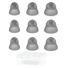 Hearing Aid Dome - Double-Walled Dome for Resound RIC and Open-Back Hearing Aid Earpieces, 9-Piece Plastic Case Set.