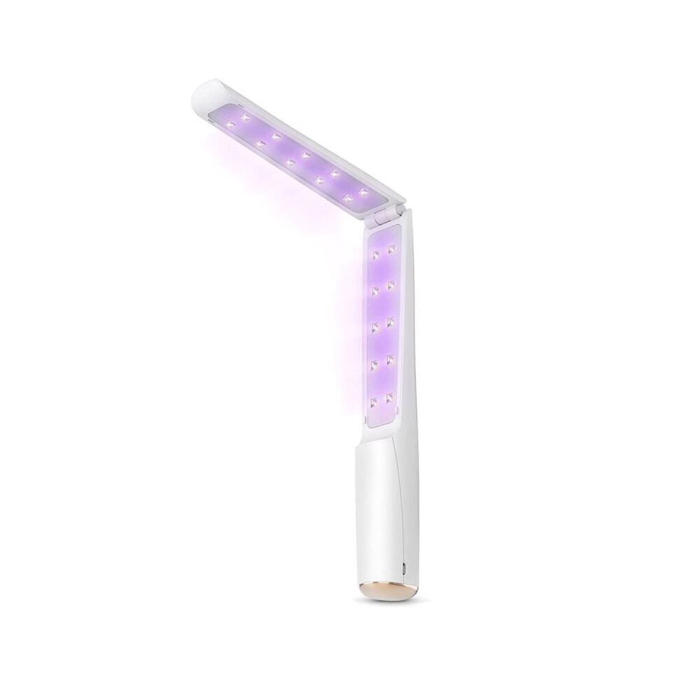 Light Uv Sanitizer Wand, Portable Uvc Disinfector Lamp Chargable Foldablewith 20 Uv-C Led Beads