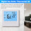 Programmable Digital Thermostat 3A Weekly Room Temperature Controller for Efficient Home Heating White Backlight 2