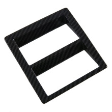 For Hilux Fortuner 2024 LHD ABS Carbon Fiber Car Headlight Adjustment Cover Trim Decoration Accessories
