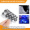100Pcs 3D Scanner Markers 12mm for 3D Scanner, 3D Tracking Dots Reference Point Markers, Diffuse Reflection Markers 1