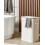 Beliani Laundry Basket KALUTARA Bamboo White 72 L 2