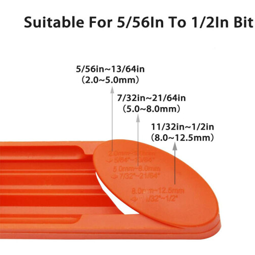 2 Set Drill Bit Sharpener Portable Diamond Drill Bit Sharpening Tool Corundum Grinding Wheel for Iron-Based Drill Bits