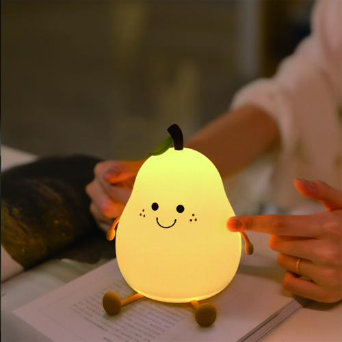 USB Pear Night Light Adjustable Brightness