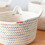 Natural Cotton Rope Basket for Bathroom 18