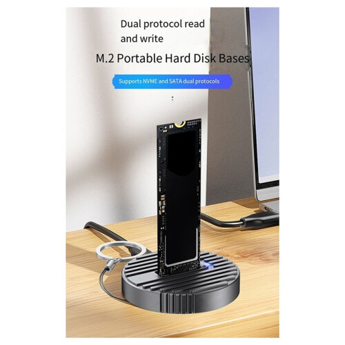M.2 Dual Protocol SSD Solid State Drive Box NVME/SATA10G Externe Mobiele Harde Schijf Basistype -C3.1 Gen 2 SSD 2