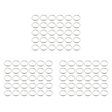180 Pcs 20mm Outside Dia Universal Split Key Rings Keychain Holders