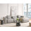 Beliani Corner Sofa 3 Seater DOLVA Fabric Light Grey Left Hand 4