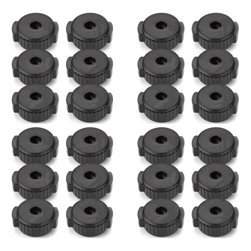 24 PCS Plastic Cymbal Nuts,Quick-Set Cymbal Nut for Percussion Drum Kit,Percussion Replacement Parts