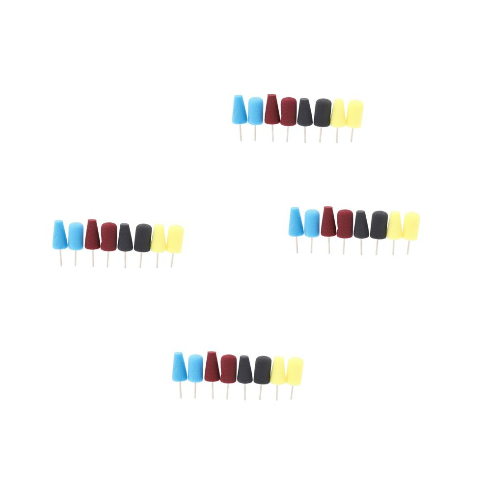 32X Buffing Polishing Wheel Car Polish Buffing Shank Polishing Sponge Cone Metal Foam Pad Car Maintenance Automobile 4712433317698