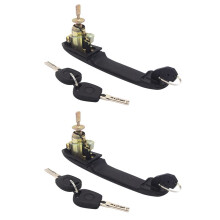 2X 6K0837205 6K0837206 Front Left Right Door Handle with Lock for SHARAN ALHAMBRA 33mm Pin Length