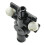 2X Headlight Water Spray Nozzle Washer Jet Connector Adapter Holder for 5