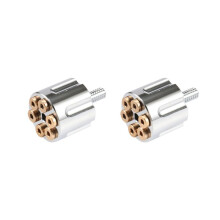 2X Motorfiets 1/4-20 Achterspatbord Zadelschroef Bout M6 Knopkap voor Sportster Wide Glide Street Bob Fatbob Softail Zilver