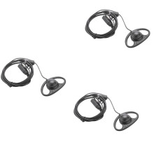 3X 2 Pin Erweiterte D Form Klipp Ohr Ptt Headset Ohrhörer Mikrofon für 2 Wege Funkgeräte Gp88S Gp300 Gp68 Gp2000 Gp88 Gp3188 Cp040 Cp1200 A8