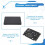 2 em 1 Combine M.2 NGFF Chave B e MSATA SSD para Adaptador SATA3 2.5 com Caixa de Plástico SSD 1