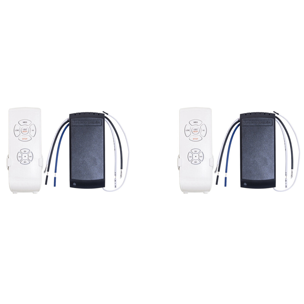 3X Universal Ceiling Fan Lamp Remote Control Kit Ac 110V Timing Setting Adjuste Wind Speed Transmitter Receiver 6031065886456