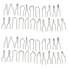 46Pcs Metal High Impedance Accessories Wood Burning Portable Heating Wire Replacement Carving Pyrographic Tip Kit