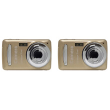 2X Digital Camera,Portable Cameras 16 Million HD Pixel Compact Home Digital Camera for Kids Teens Seniors Golden