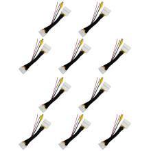 10X 28 Pin Car RCA Video Reverse Camera Convert Cable Adapter for 2 3 6 CX-5 Demio Axela Roadster MX-5 Miata