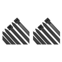 200 Pack Cable Zip Ties Heavy Duty 12 Inch, 7.6mm Strong Plastic Wire Ties with 70Kg Tensile Strength, UV Resistant