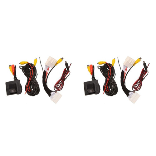 2X Rear View Camera Backup Reverse Parking Camera Conversion Cable 28 Pin Adapter Kit for  2 Sedan Demio 2015-2020