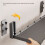 Wall-Mounted Foldable Kitchen Prepare Dishes Organizer Punch Free Large-Capacity Storage Draining Rack Kitchen Organizer 6