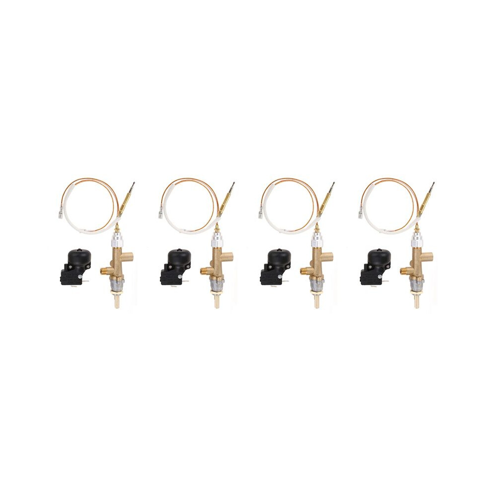 4X Gas Patio Heater Control Valve Thermocouple Sensor Dump Knob Propane Lpg Fire Pit Control Safety Port 4711456747659