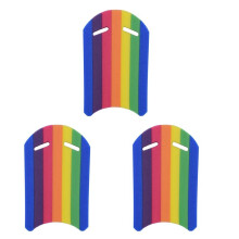 3X Kids Adults Rainbow Swimming Kickboard Foam Float Kick Board Pool Training Aid Float Hand Foam Board Tool