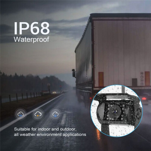 Monitor de 7 Polegadas 1080P HD DVR Gravação Câmera de Backup para Caminhão Ônibus RV Trailer Escavadeira Imagem Retrovisora 12V-36V Display 2