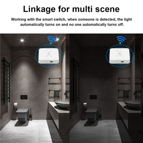 3X Tuya Zigbee Human Presence Detector with Holder  Human Body PIR Sensor MmWave  Microwave Motion Sensor 1