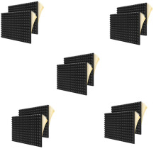 60 St Ljudisolerade Skumpaneler, 2 Tum X 12 Tum X 12 Tum Pyramidformade Akustikpaneler för VäGg, Studio, Hem och Kontor