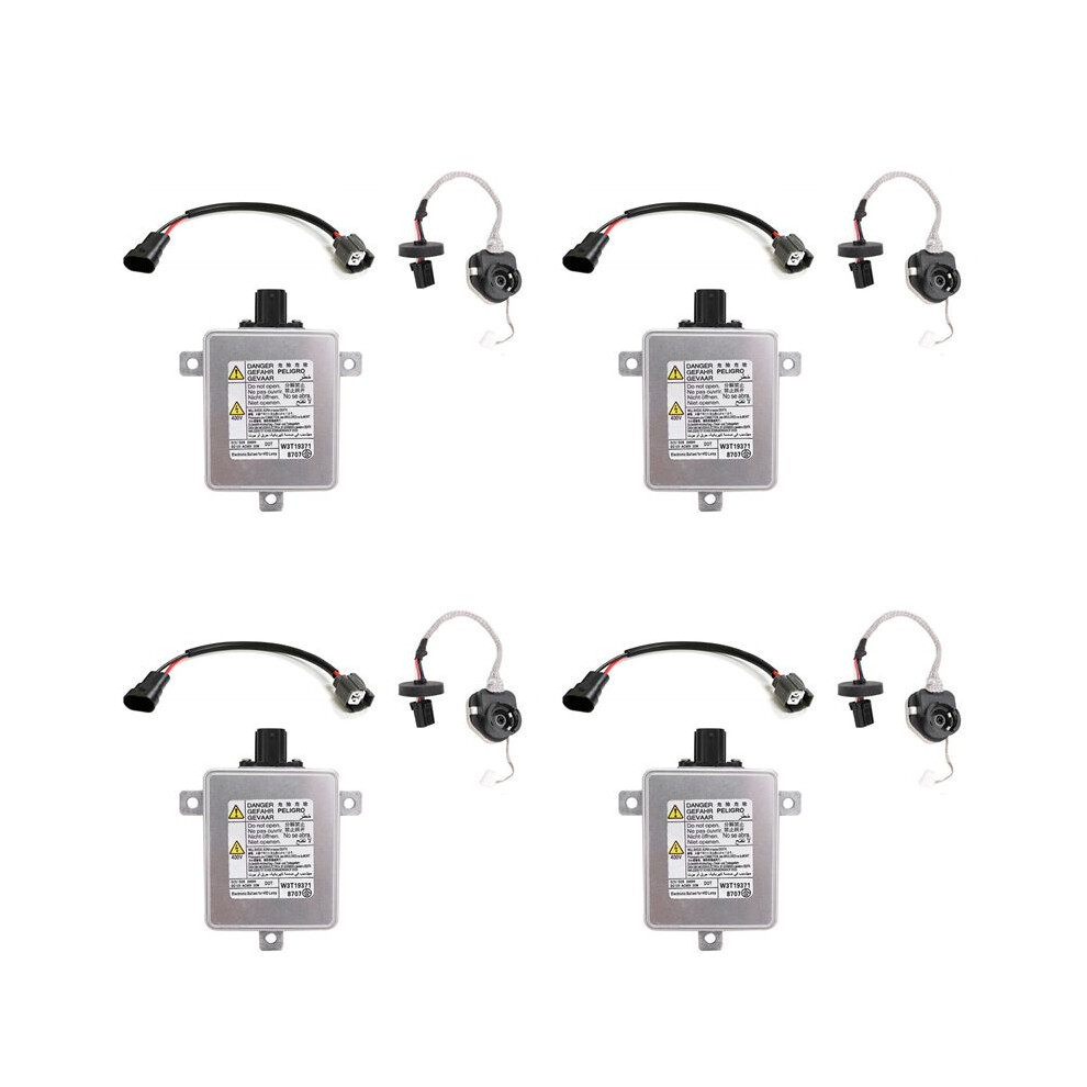 4X W3t19371 W3t15671 W3t16271 W3t20971 Xenon Hid Headlight Ballast With Igniter And Power Cable For 2006-2014 4711433637997