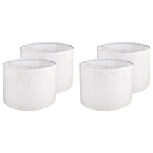 4Pcs Drum Lampshade, Lamp Shades for Table Lamp Floor Lamp, White Lamp Shades, Easy Assembly Replacement Lampshades