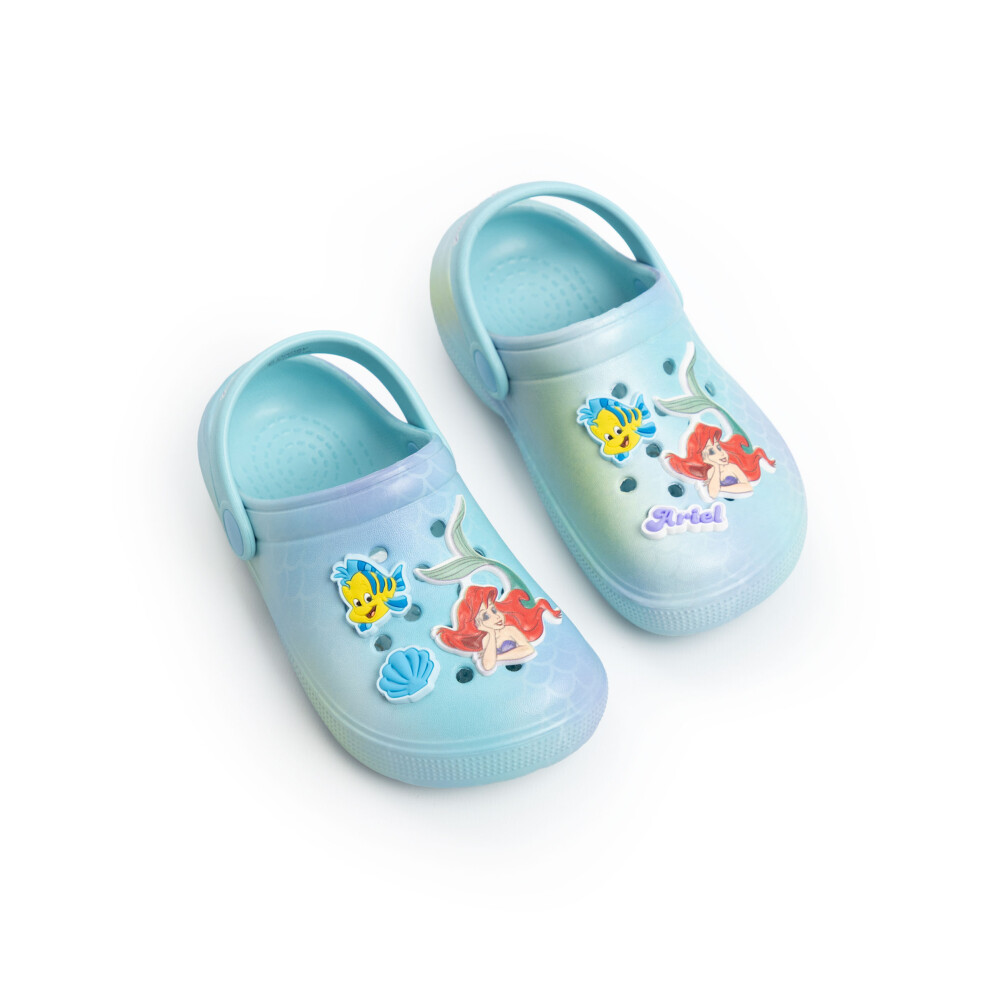 Disney (11 Uk Child) The Little Mermaid Clogs (Girls ) Blue
