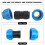PE Plastic 32mm Straight Connector for Water Pipes 10