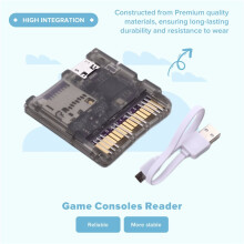 For NDS NDSL  3DS Console Game Reader Cart Injection Molded Transparent Case with RP2040 MCU Gaming Accessories