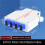 Fiber Distribution Box 8 Port DIN Rail Mount 2 Cable Entries Suitable for 8 Core SC Duplex Adapter 7