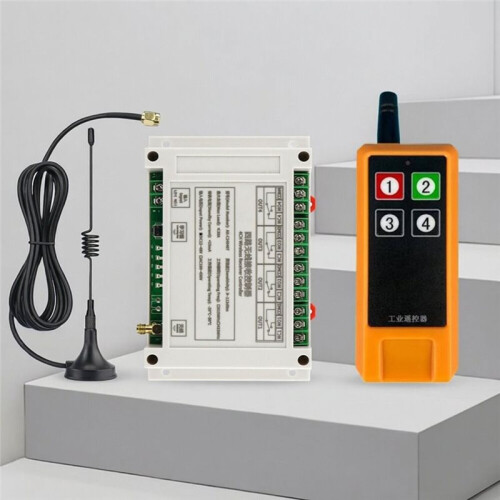 DC12V-48V 4CH Wireless Remote Control 30A Garage Doors  Transmitter LED Light  Relay+RF433Mhz Remote 1