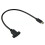 3.1 Cable de Extensión Tipo C con Tornillo de Montaje en Panel, Cable Extensor de Datos USB-C de 0,5 M, USB-C Macho A USB-C, Compatible con Carga 3